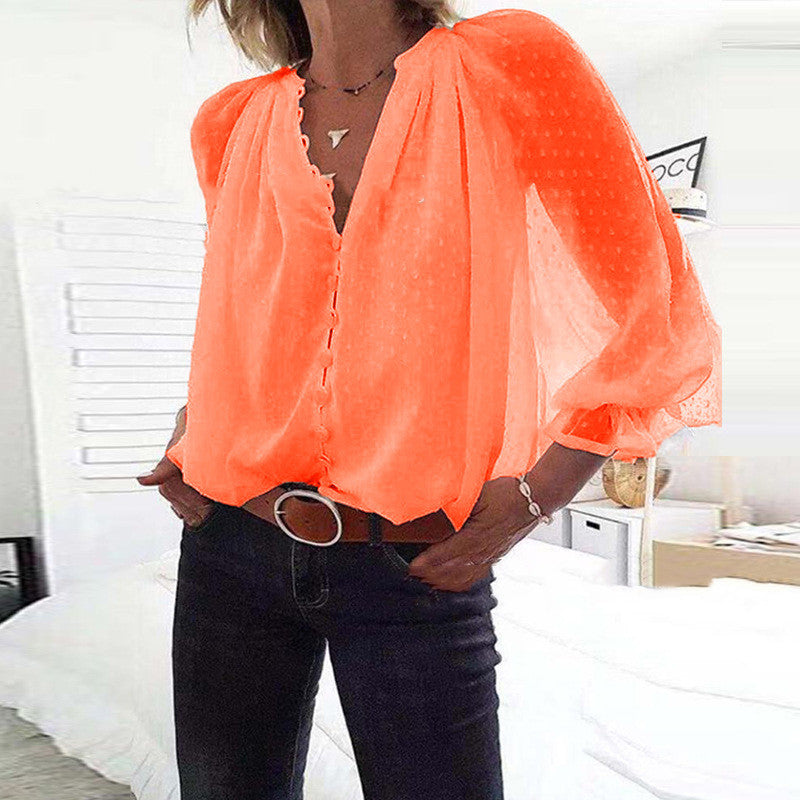 Camisa Portofino | Blusa de Verano Manga Larga estilo Oversize